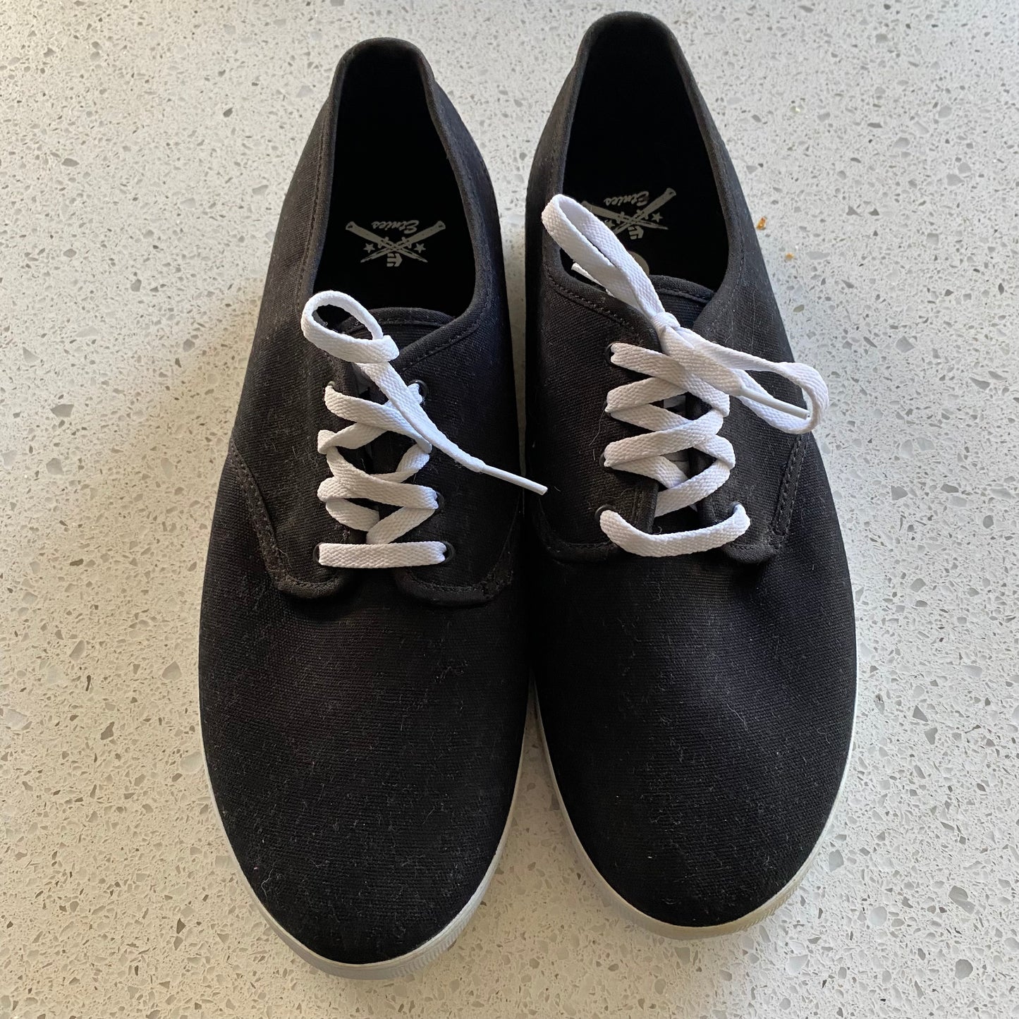 Etnies Brigade SMU Skate Shoes Black Mens US Size 12 Very Good Condition