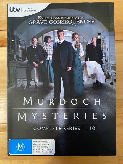 Murdoch Mysteries Complete Series 1-10 DVD Box Set VGC