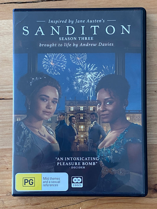 Sanditon Series 3 DVD BBC Drama 2-Disc Set PAL 4 VGC