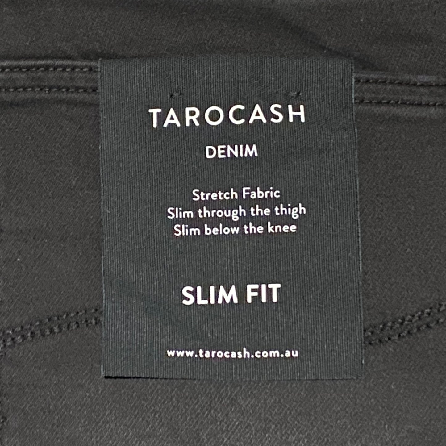 Tarocash Men’s Jeans Stretch Denim Black Size 42-inch Waist Zip Fly New With Tags