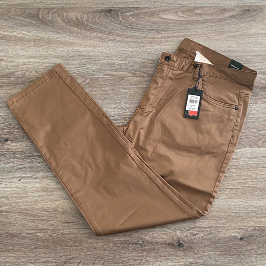 Tarocash Men’s Pants Mustard Sz 42-inch Waist Regular Zip Fly New With Tags