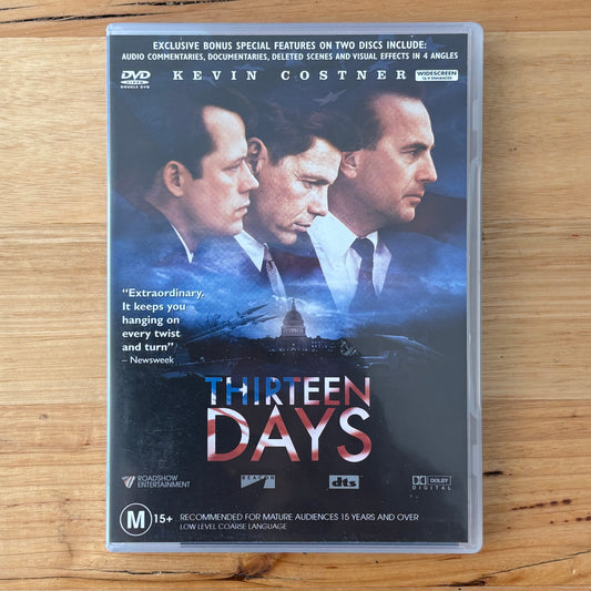 Thirteen Days DVD Kevin Costner 2-Disc Edition PAL 4 VGC