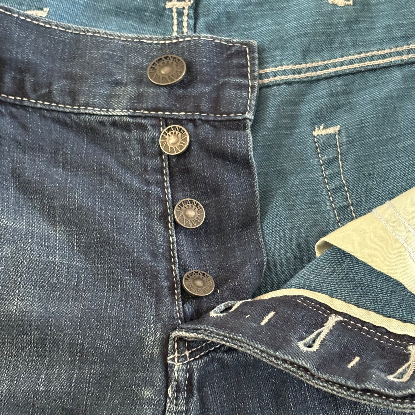 Armani Jeans J23 Mens Slim Fit Stretch Denim W34 L34 Blue New With Tags