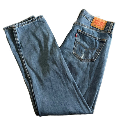 Levi's 550 Mens W 34 L 36 Denim Blue Jeans PC9-00550-4886