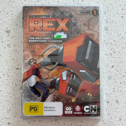 Generator Rex Volume 1 DVD The Day That Everything Changed PAL 4 New Sealed
