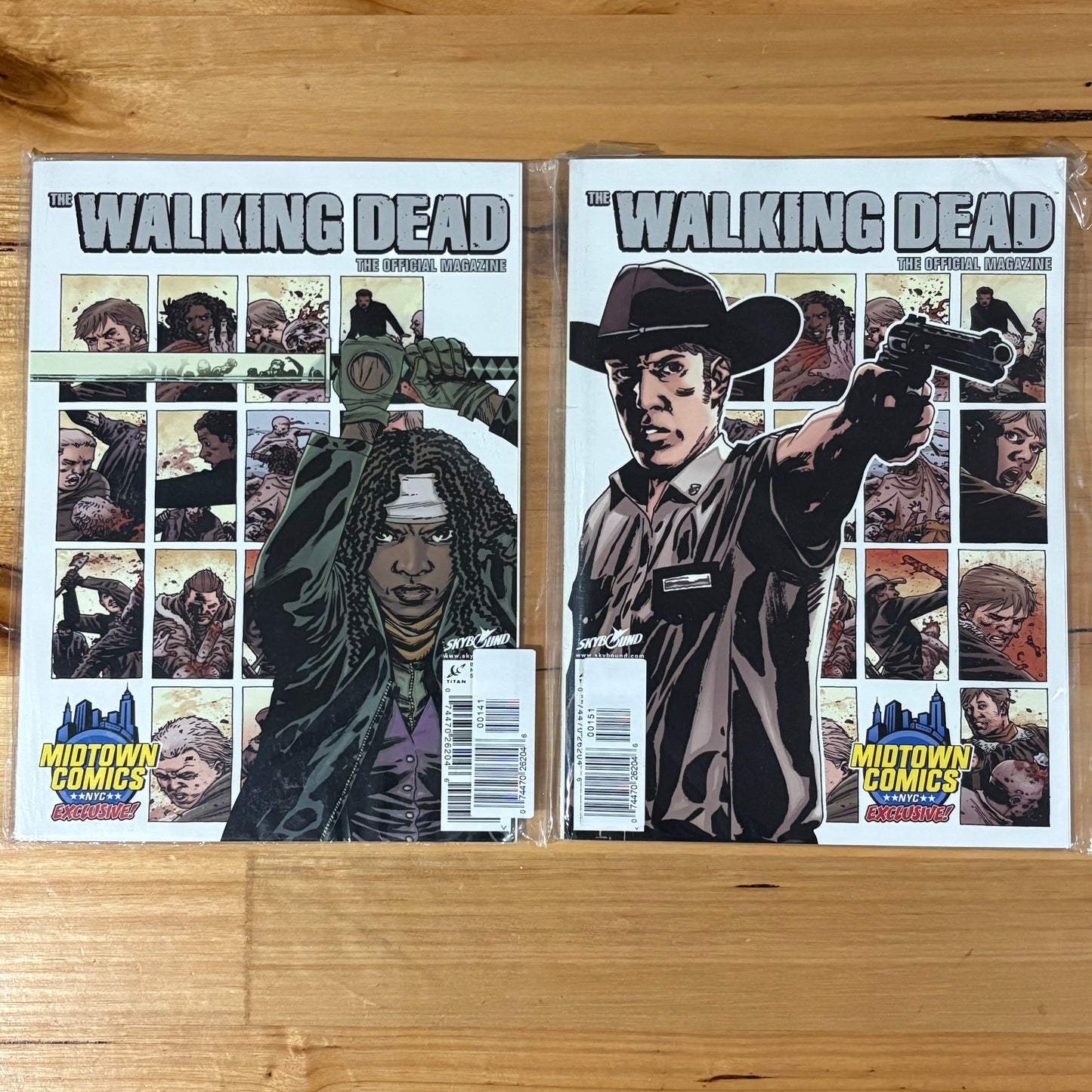 The Walking Dead Magazine #1 Midtown Comics NYC Variants Charlie Adlard NM