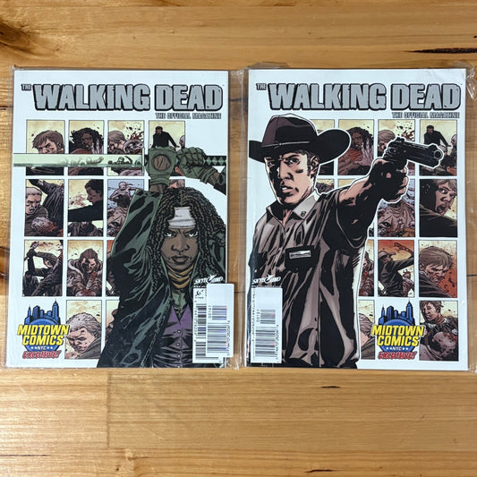 The Walking Dead Magazine #1 Midtown Comics NYC Variants Charlie Adlard NM