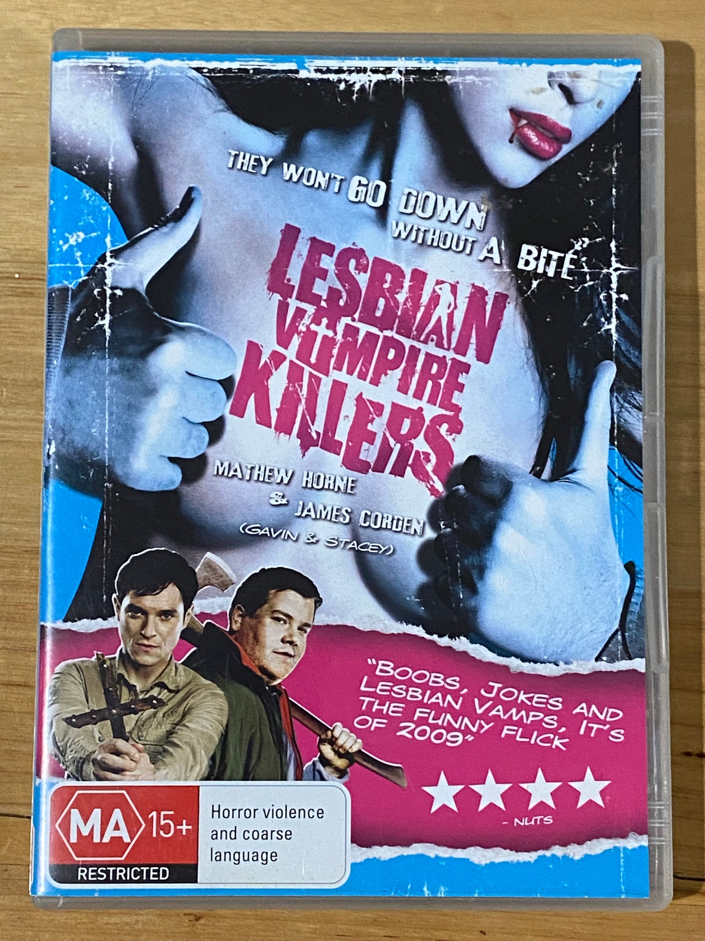 Lesbian Vampire Killers DVD James Corden Comedy Vampire Movie PAL 4 VGC