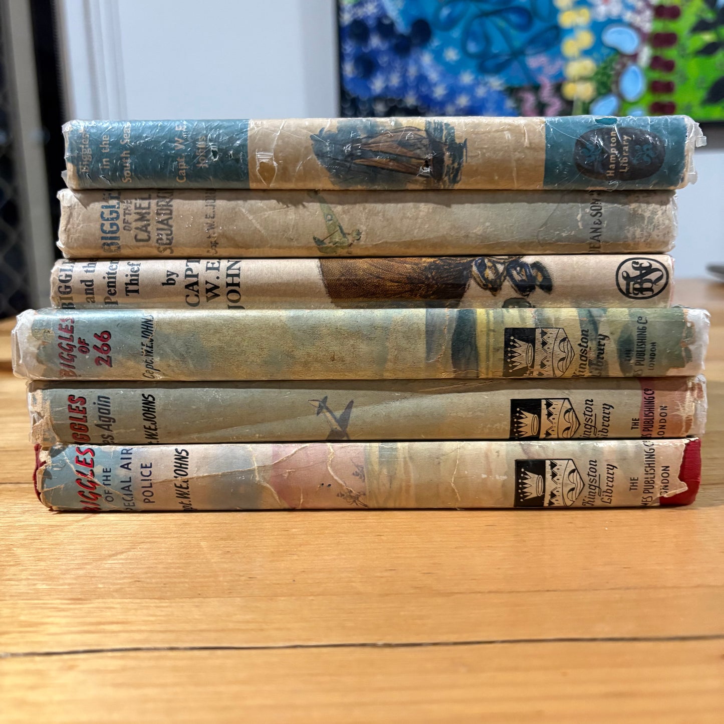 Biggles Hardcover x 6 Bundle Captain W.E. Johns Vintage Story Books