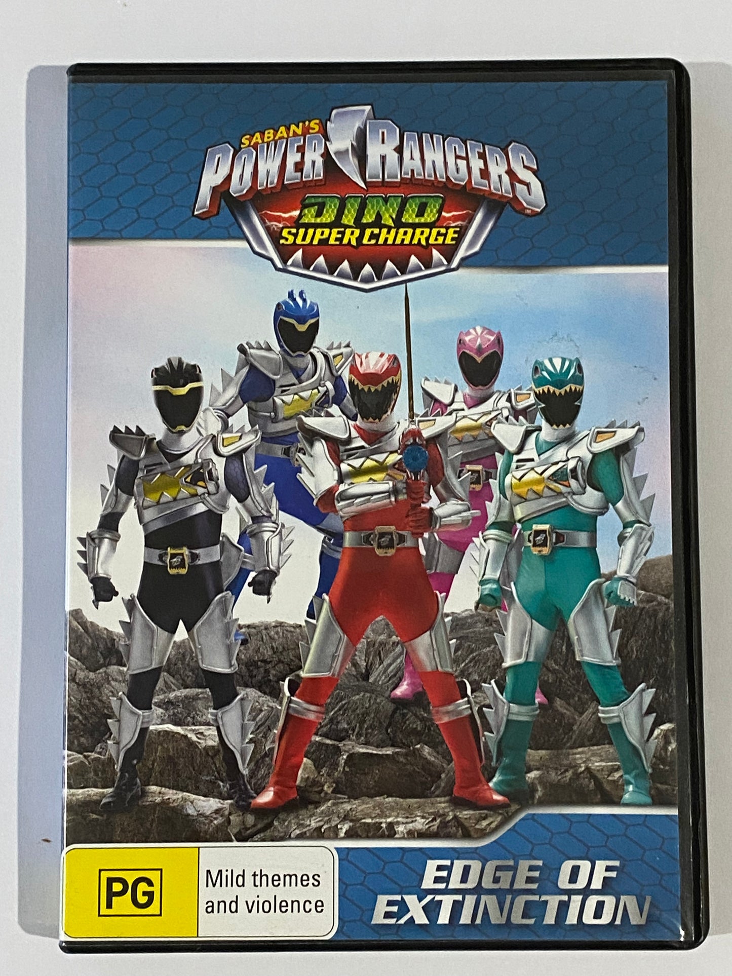 Saban's Power Rangers Dino Supercharge DVD Edge of Extinction PAL 4 VGC