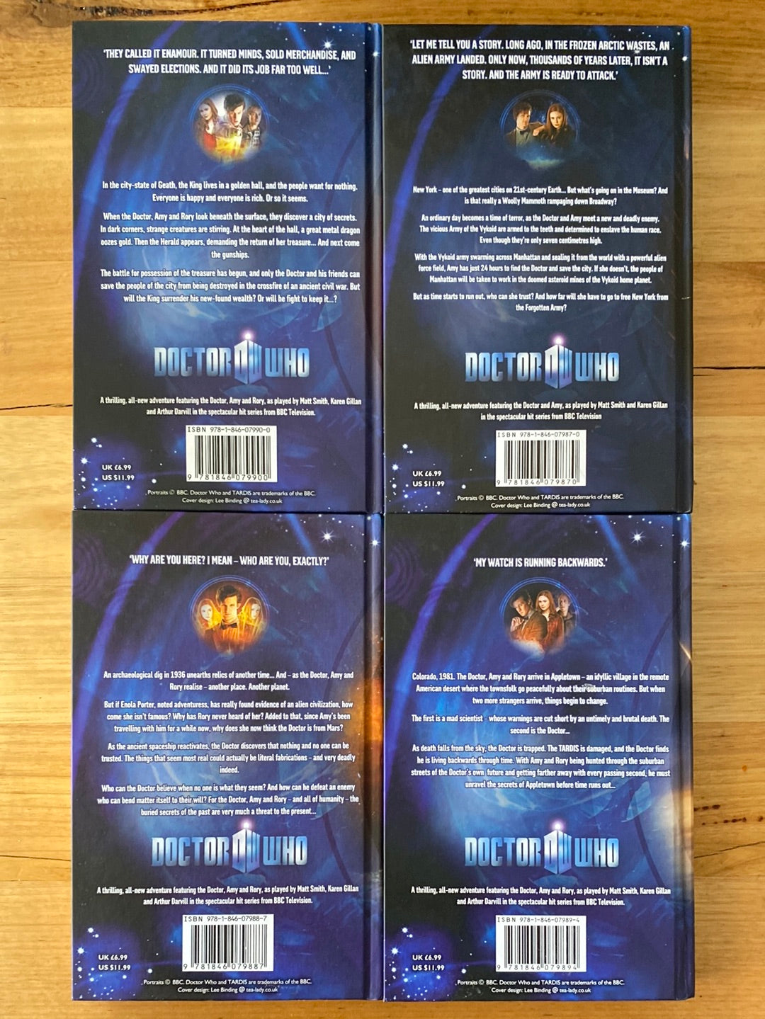 Doctor Who Books Bundle of 4 Matt Smith Karen Gillan BBC Books Published 2010