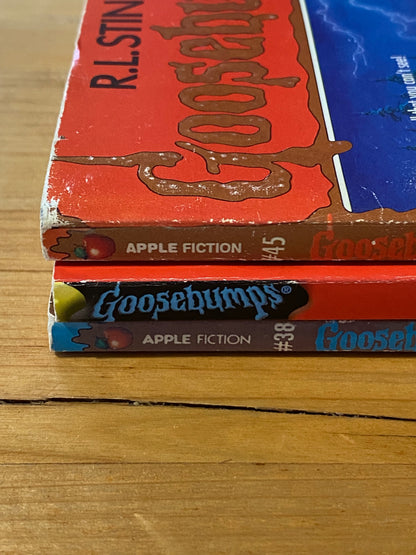 Goosebumps R.L.Stine 3 x Vintage Paperback Bundle 1995 & 1996 GD