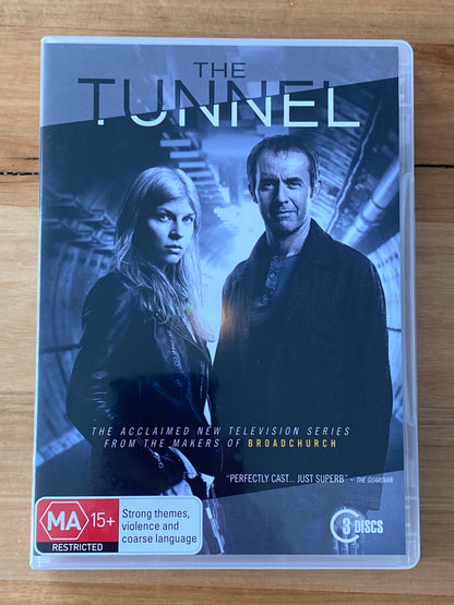 The Tunnel Series 1-3 Complete Set DVD French Thriller PAL 4 VGC