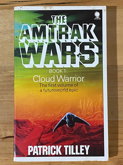 Amtrak Wars Blood River & Cloud Warrior by Patrick Tilley Paperback 1980s VTG GD