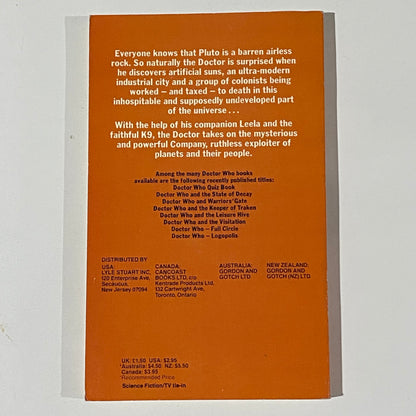 Doctor Who Paperback Novel Bundle VTG Terrance Dicks Target Books VGC