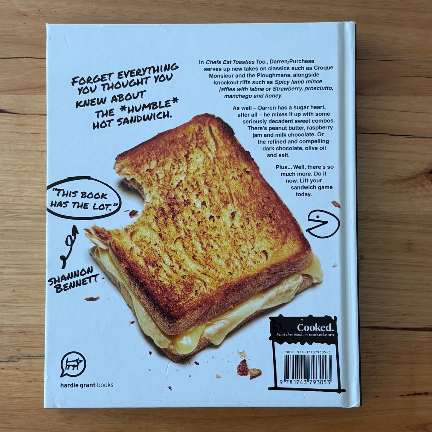Chefs Eat Toasties Too by Darren Purchese Raise Your Sandwich Game! Hardcover GD