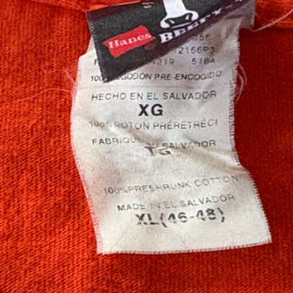 Renegades Softball Team T-Shirt Orange Short Sleeve Size XL