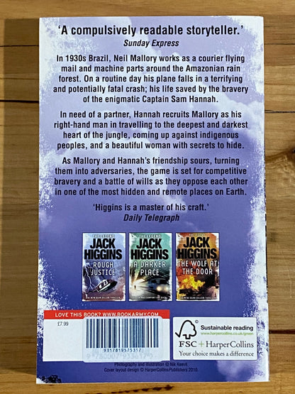 Jack Higgins Paperbacks 7 Book Bundle Espionage Spy Stories