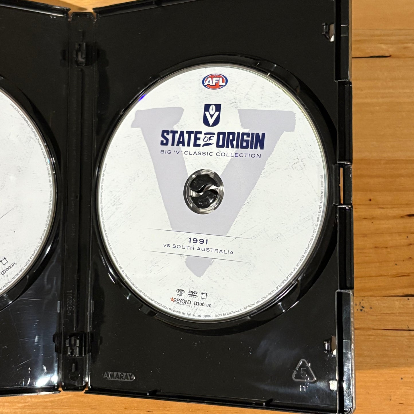 State of Origin Big V Classic Collection DVD Box-Set PAL 4 VGC