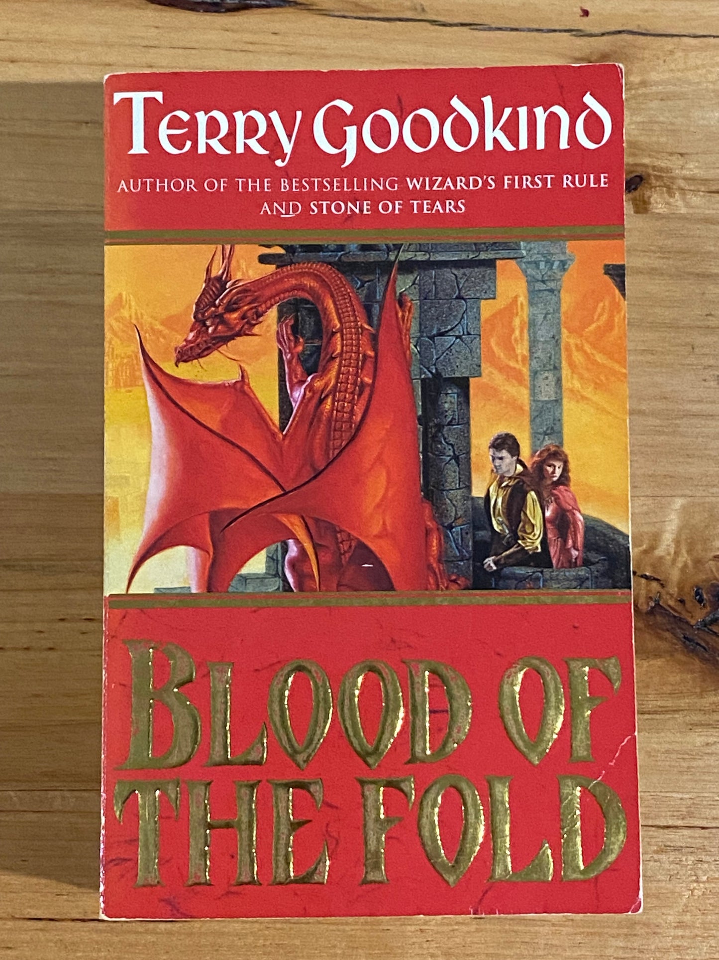 Blood Of The Fold by Terry Goodkind Paperback 1996 GD