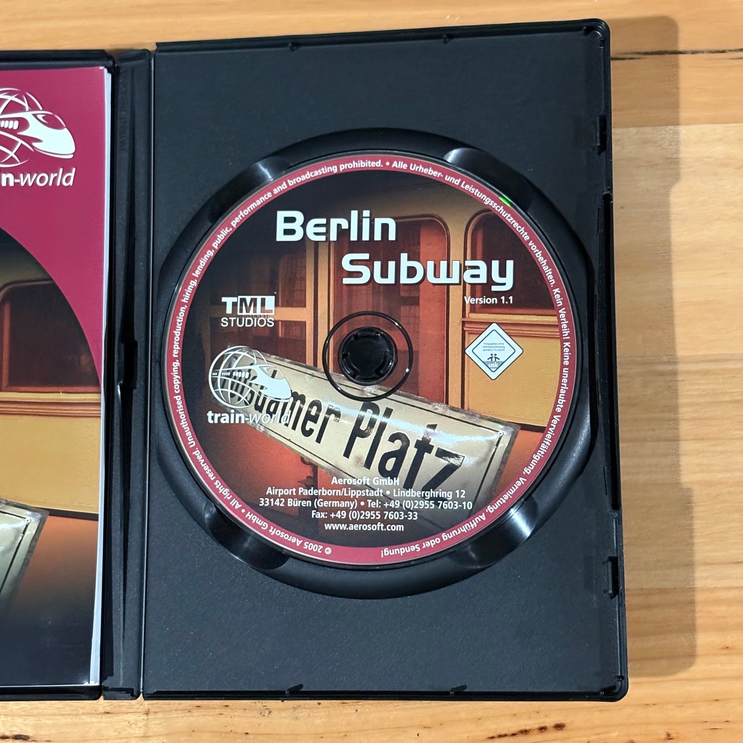 Berlin Subway Microsoft Train Simulator Add-on With Manual Video Game PC VGC