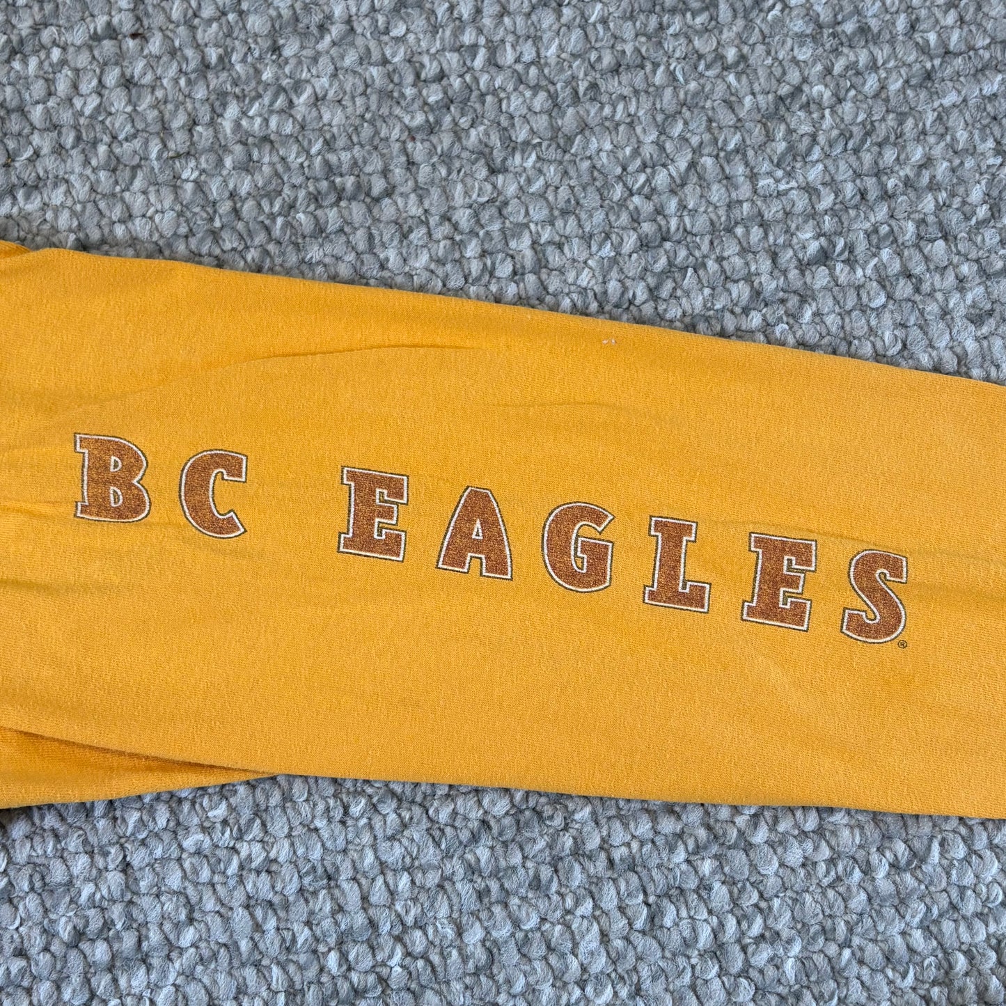 Champion Boston College Orange Long Sleeve Shirt Sports Size M