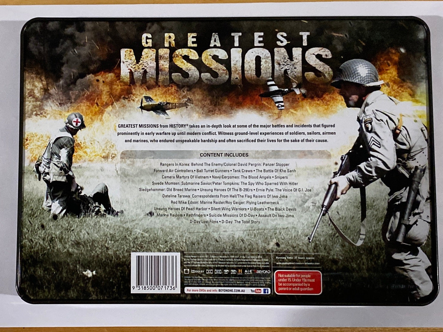 Greatest Missions DVD 8-Disc Set World War 2 History Channel VGC