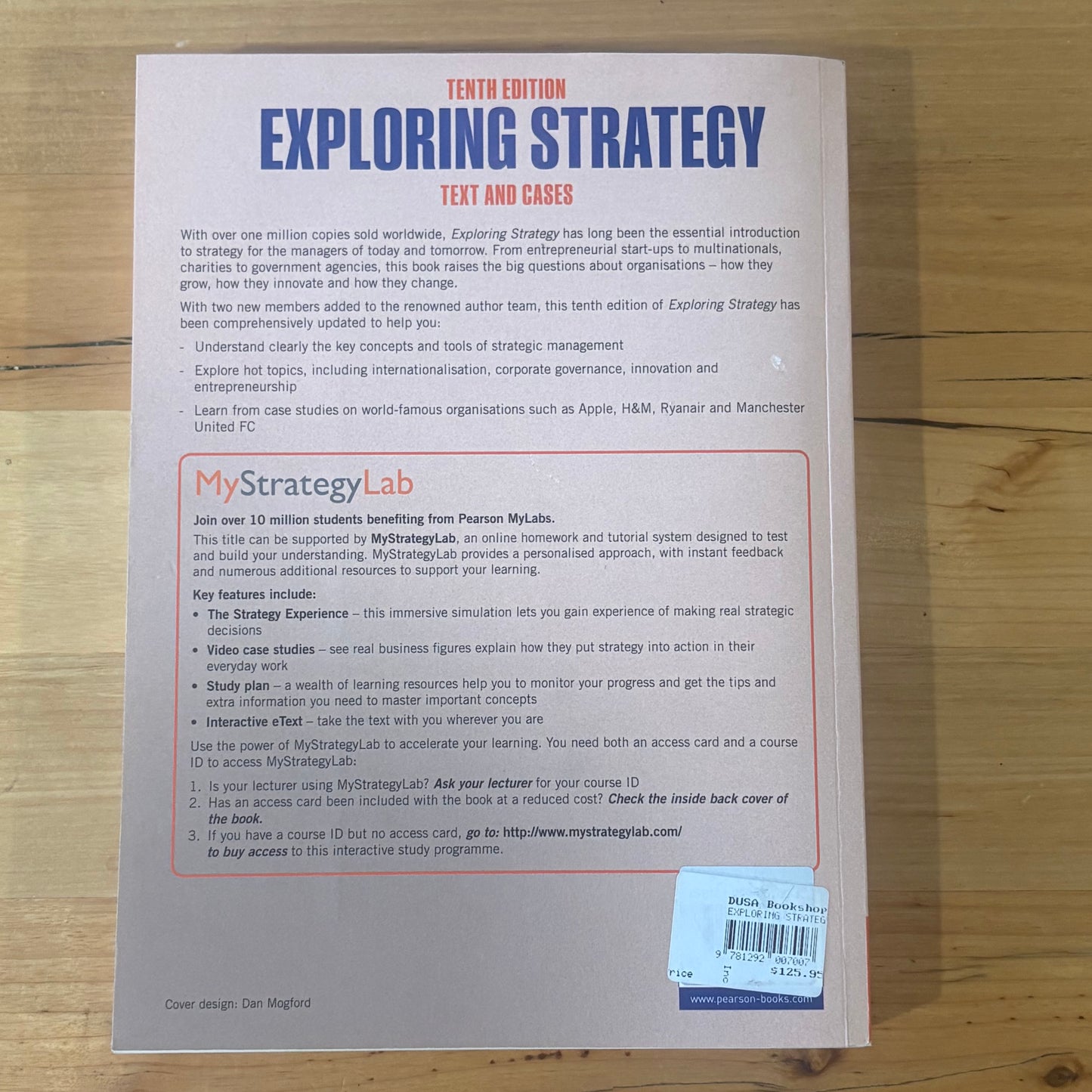 Exploring Strategy Text and Cases Tenth Edition Pearson Books GD