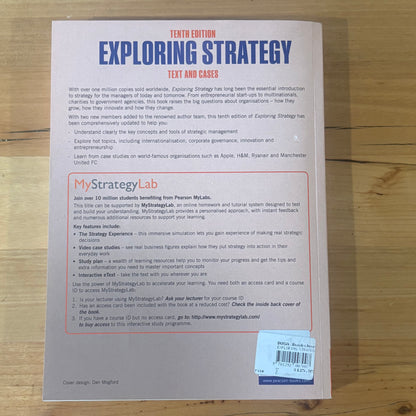 Exploring Strategy Text and Cases Tenth Edition Pearson Books GD