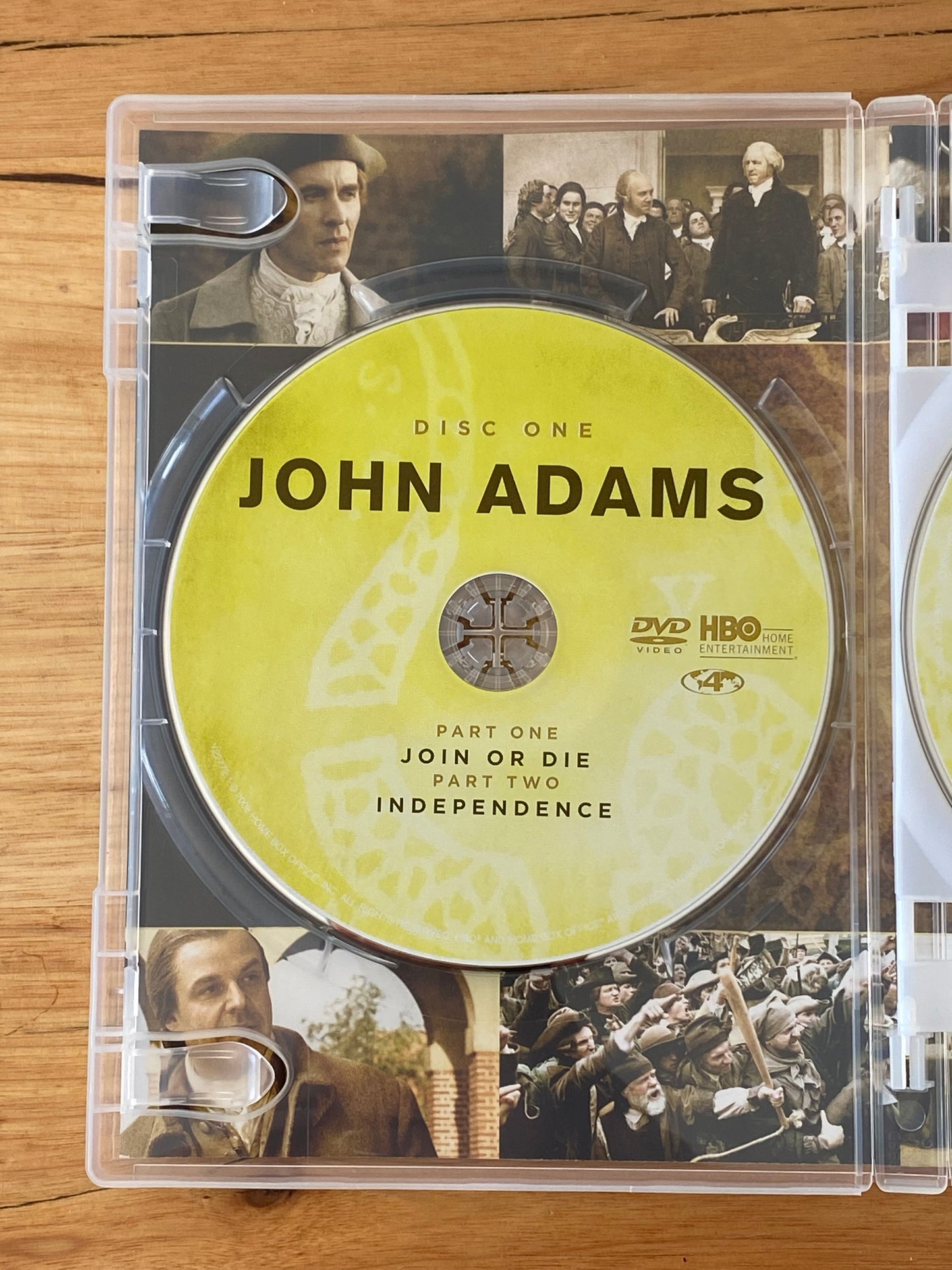 John Adams DVD Paul Giamatti Laura Linney 3-Disc PAL 4 VGC