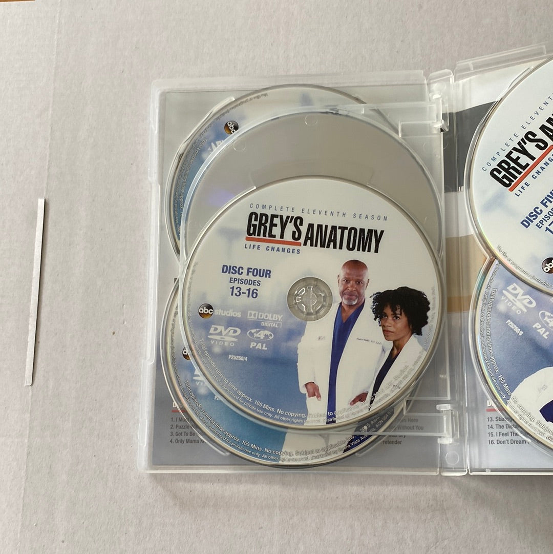 Grey's Anatomy Seasons 11-12 DVD Complete 6-Disc Sets VGC