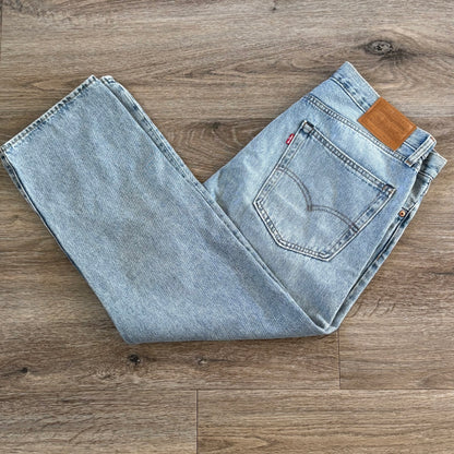 Levis 512 Jeans Straight Leg Size 36L Men's Blue Denim