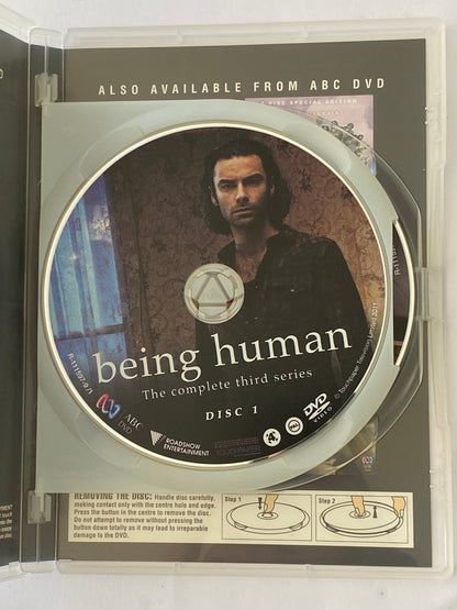 Being Human Series 3 DVD 2-Disc Set British Supernatural Drama PAL 4 VGC