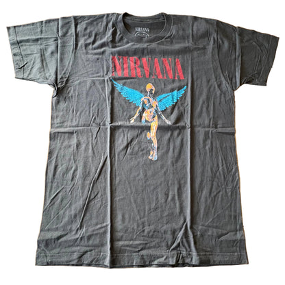 Nirvana In Utero T-Shirt Black Short Sleeve Size Large
