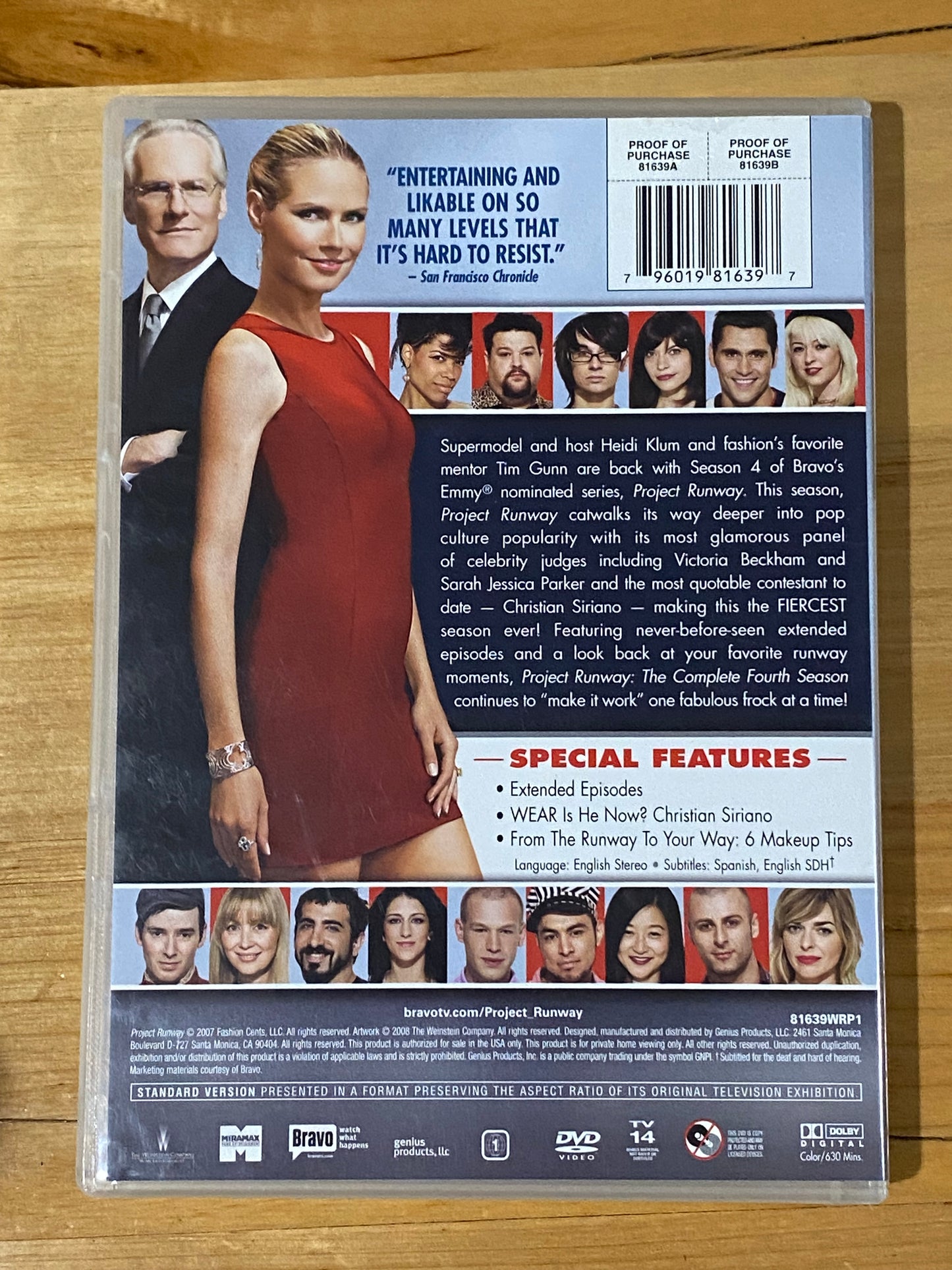 Project Runway Australia Series 4 DVD 4-Disc NTSC 4 VGC