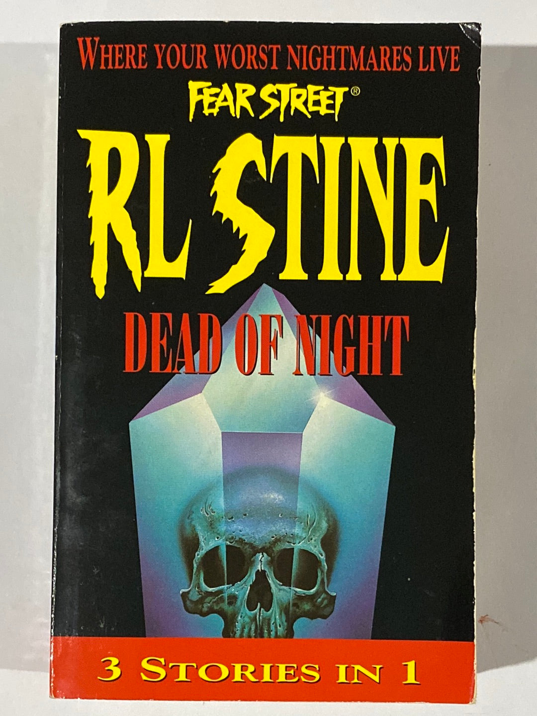 R.L. Stine Fear Street Dead of Night 3 Stories In 1 1997 Paperback Good Condition