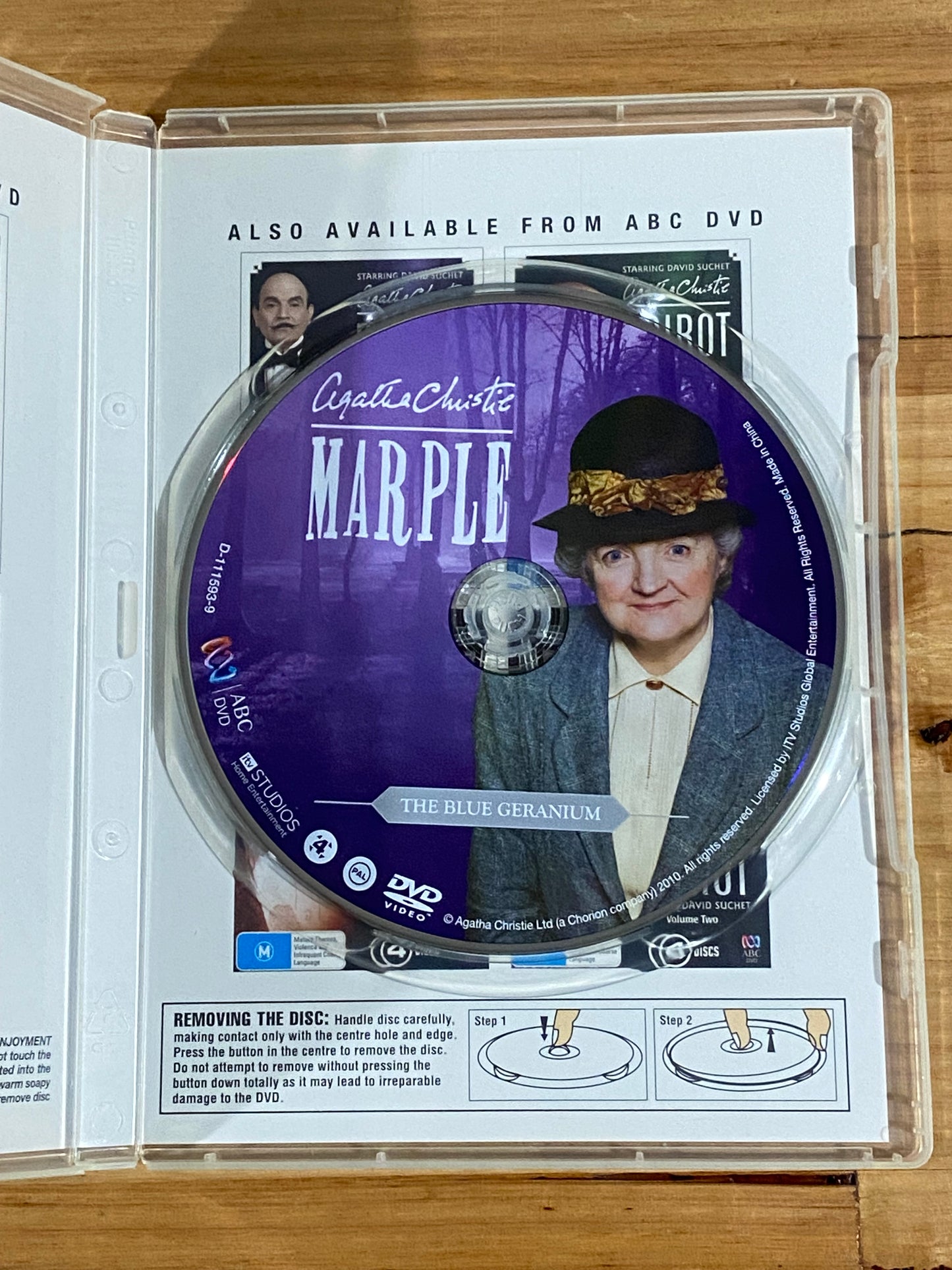 Agatha Christie's Miss Marple The Blue Geranium DVD PAL 4 VGC