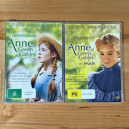 Anne of Green Gables and The Sequel DVD 2 Seasons PAL 4 VGC