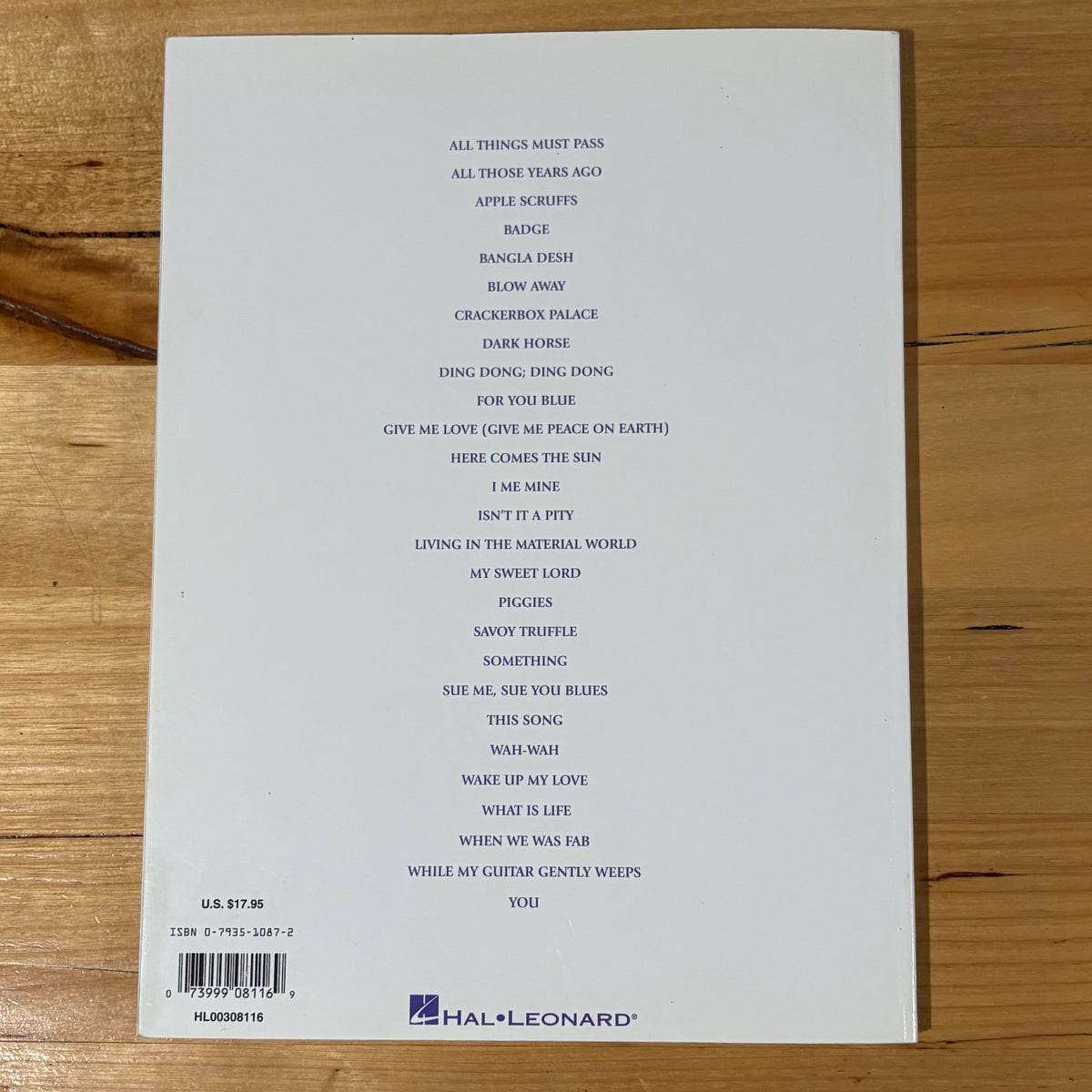 George Harrison Anthology Piano Vocal Guitar 27 Greatest Hits GD