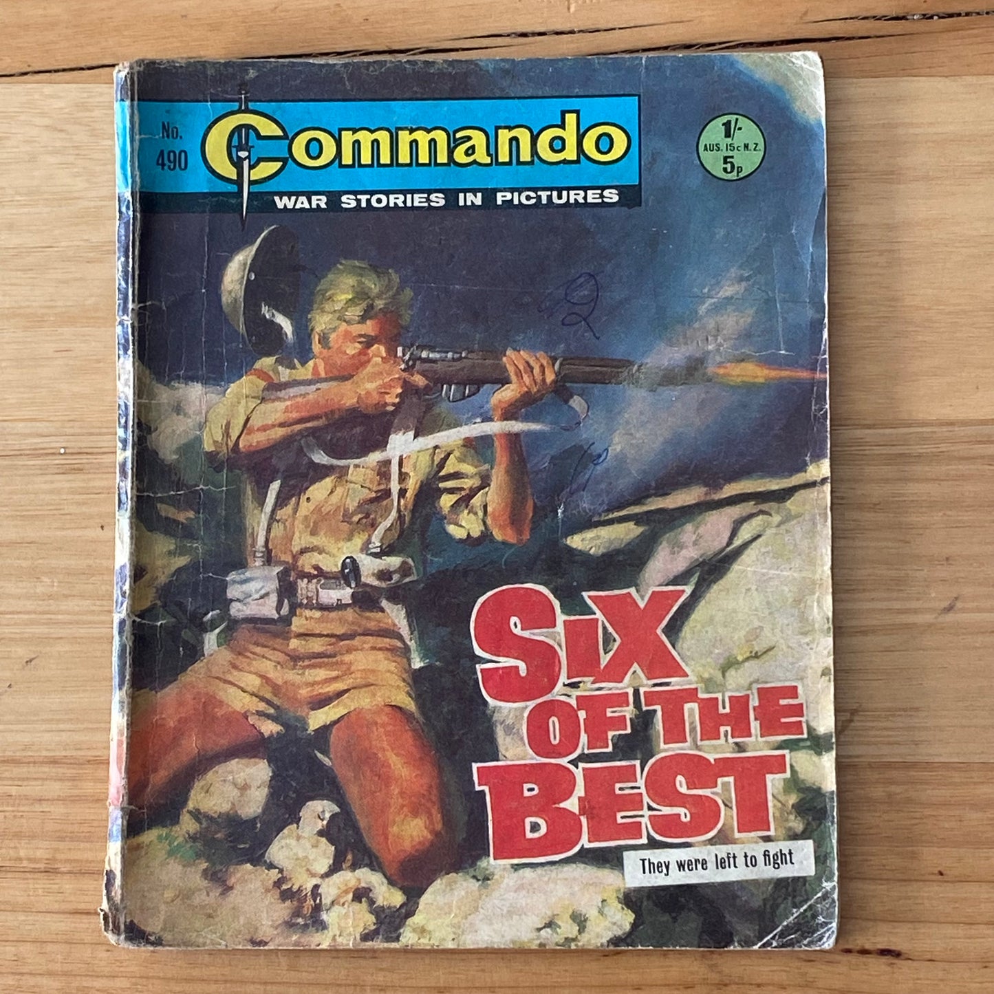 Commando War Comic #490 Six Of The Best 1970