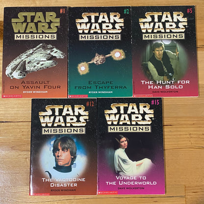 Star Wars Missions 5 Book Set Scholastic