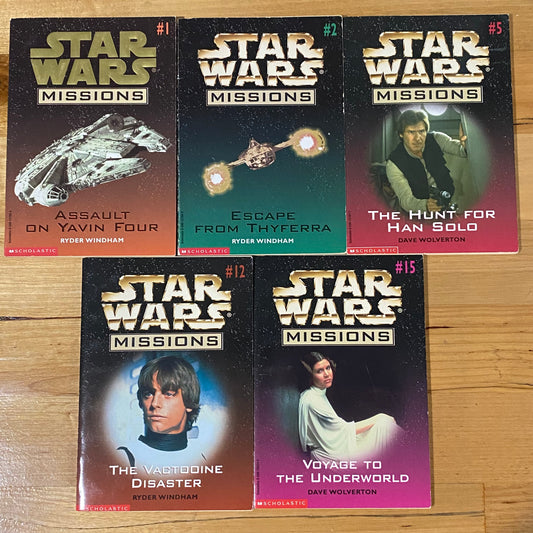 Star Wars Missions 5 Book Set Scholastic