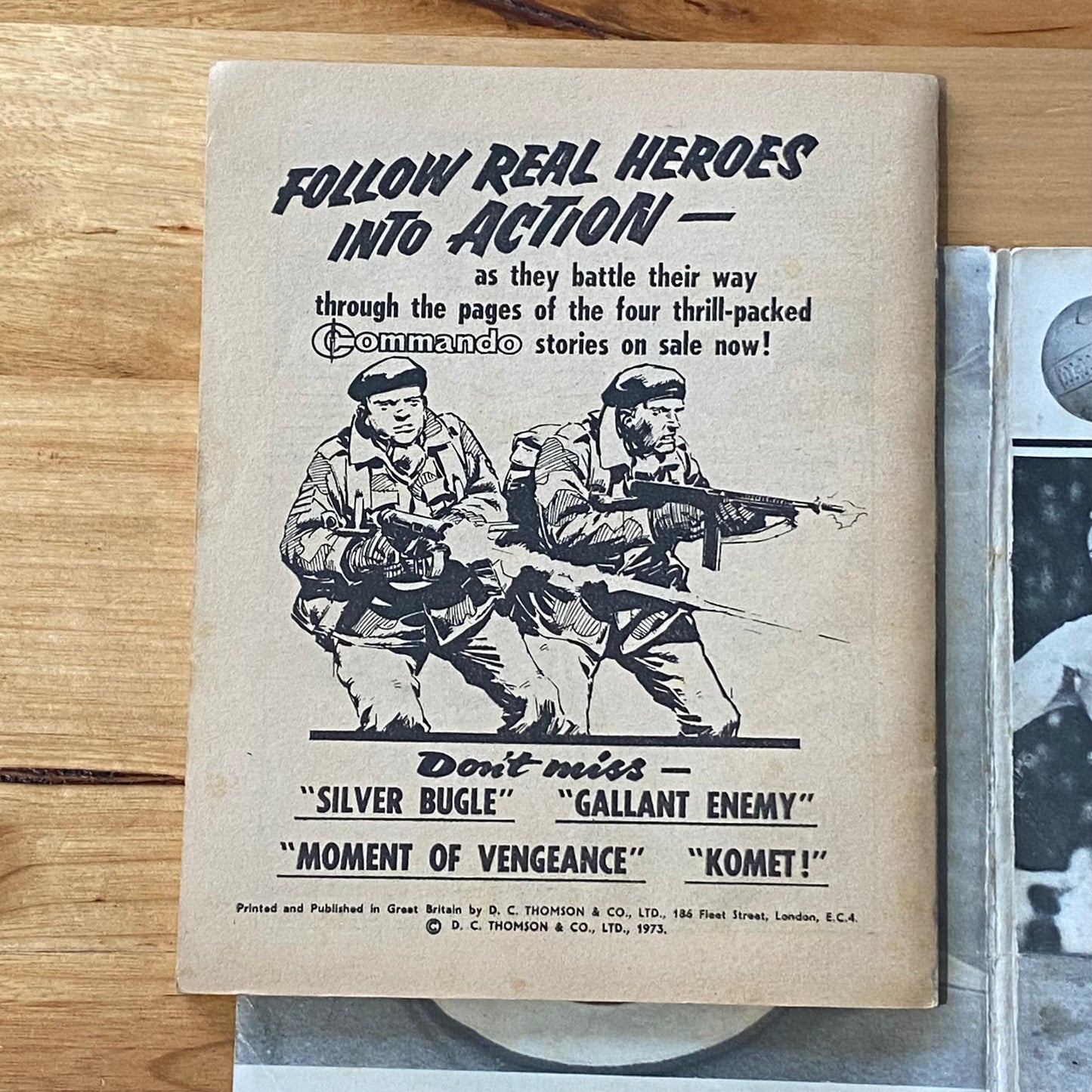 Commando War Comic #711 Silver Bugle 1973