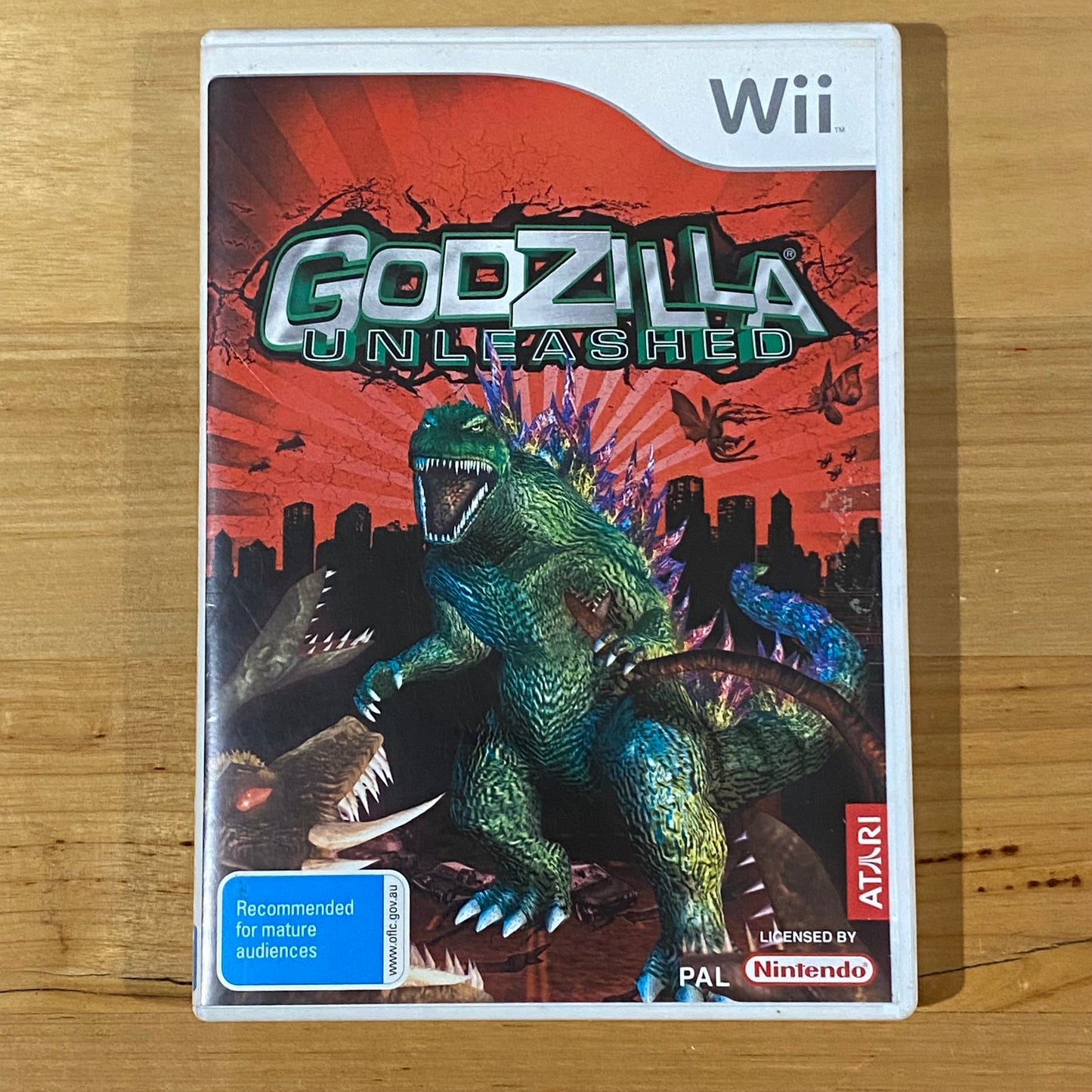 Wii Godzilla Unleashed With Manual Video Game VGC