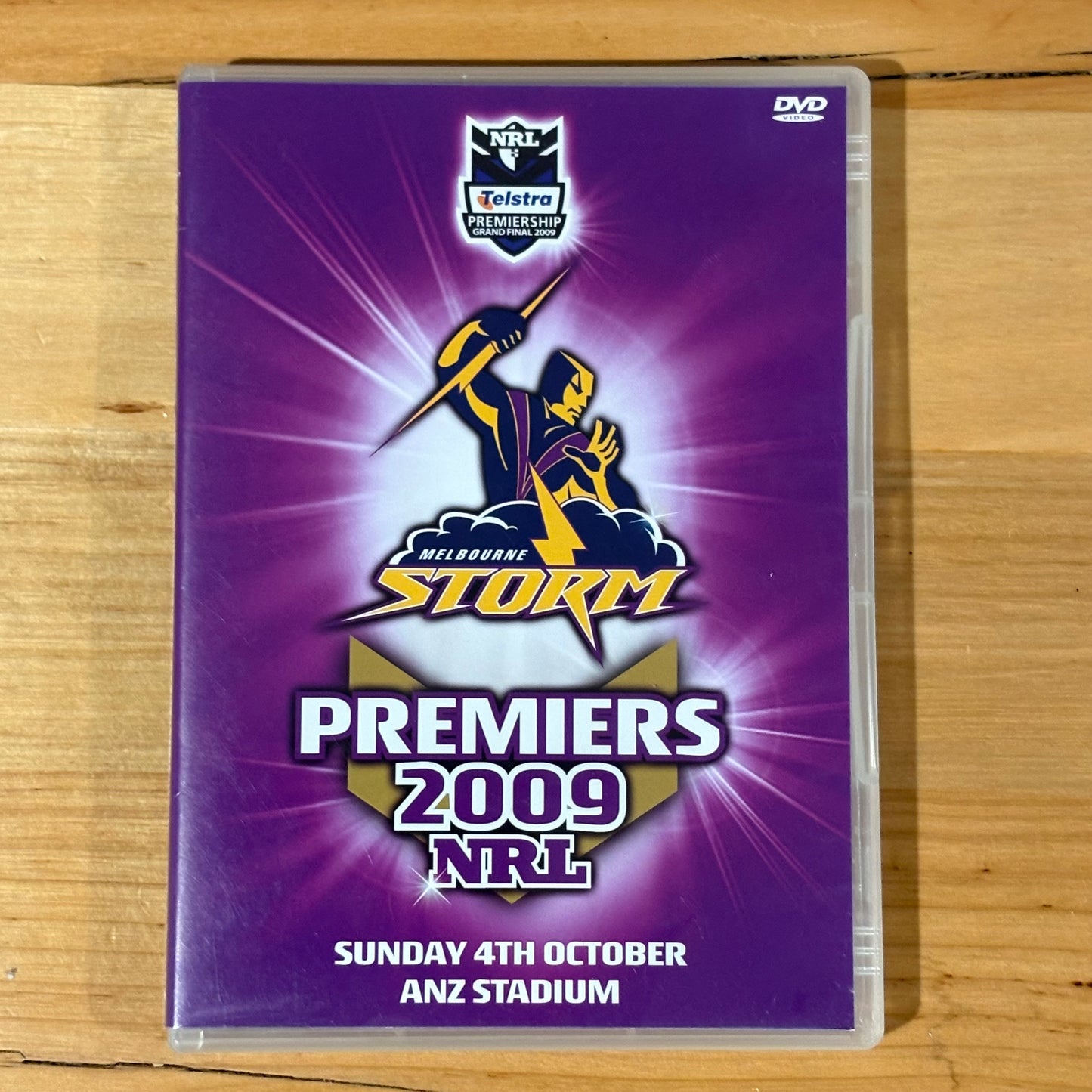 Melbourne Storm NRL Premiers 2009 and 2012 DVD Grand Final PAL 4 VGC