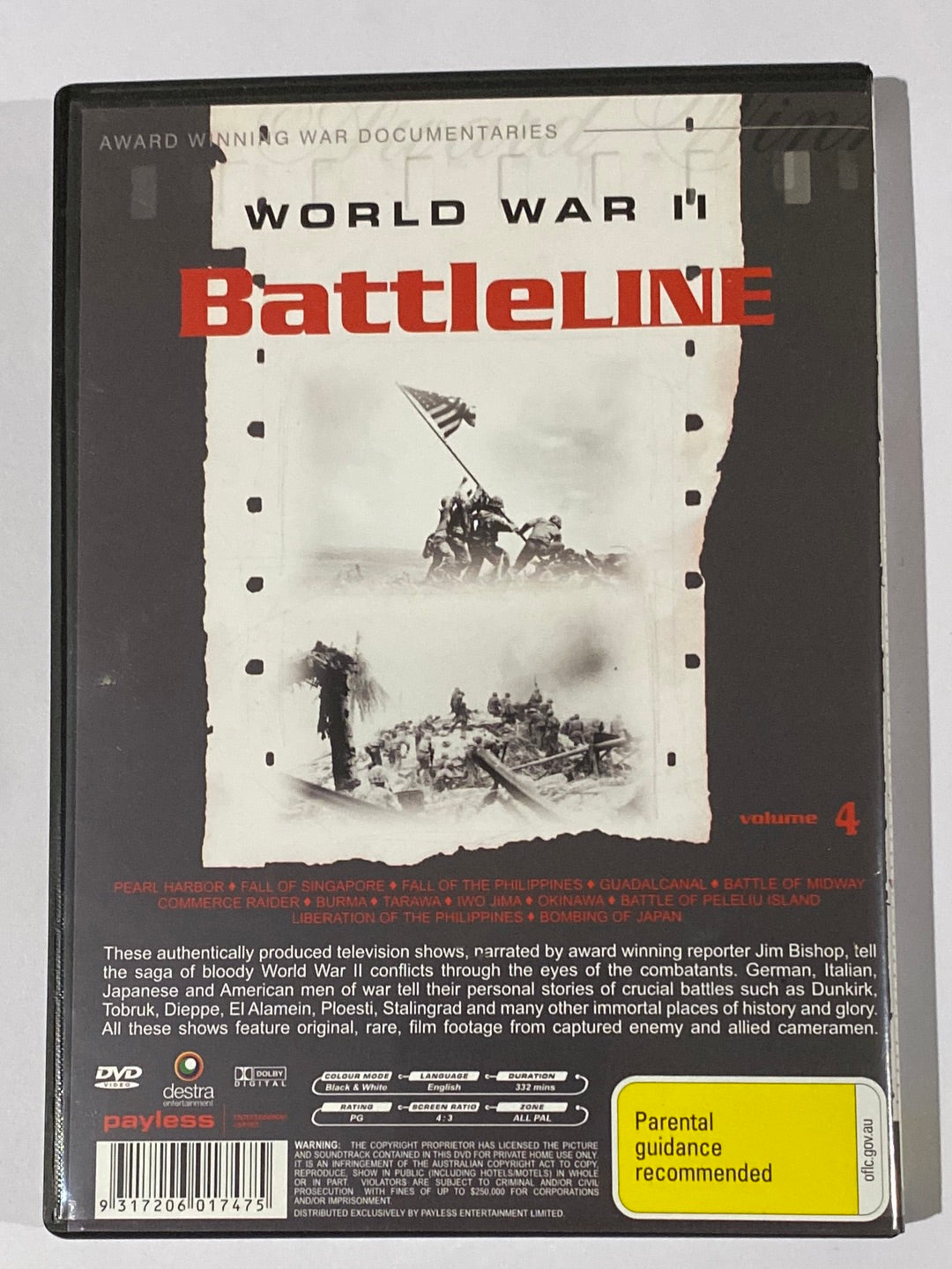 World War 2 Battleline DVD Vol 4 VGC