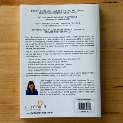 The A-Z of Service Excellence by Cate Schreck Paperback GD