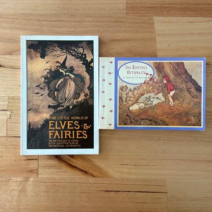 The Little World of Elves & Fairies and Postcard Book Ida Rentoul Outhwaite