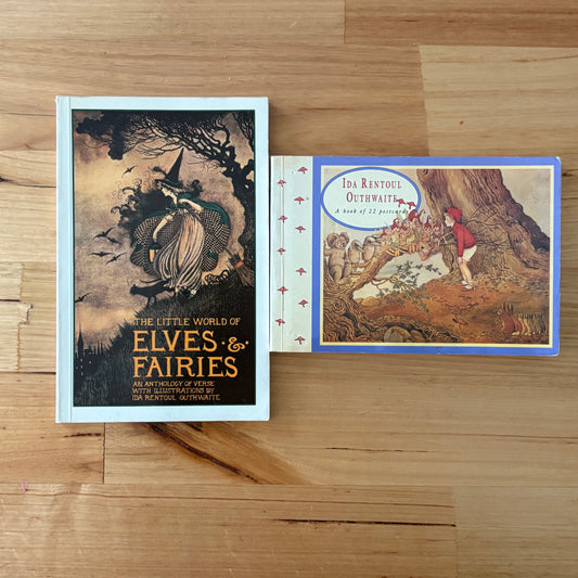 The Little World of Elves & Fairies and Postcard Book Ida Rentoul Outhwaite