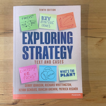 Exploring Strategy Text and Cases Tenth Edition Pearson Books GD